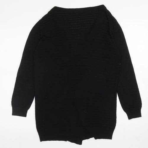 Select Womens Black V-Neck Viscose Cardigan Jumper Size M