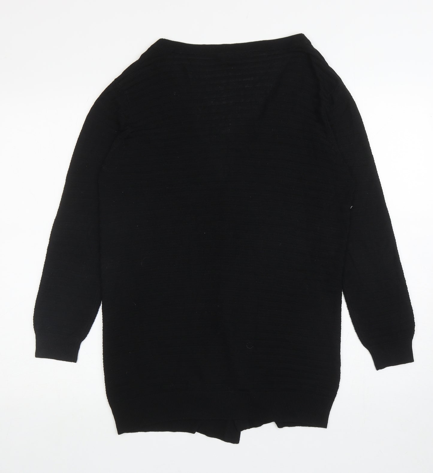 Select Womens Black V-Neck Viscose Cardigan Jumper Size M