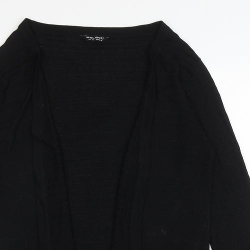 Select Womens Black V-Neck Viscose Cardigan Jumper Size M