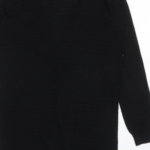 Select Womens Black V-Neck Viscose Cardigan Jumper Size M