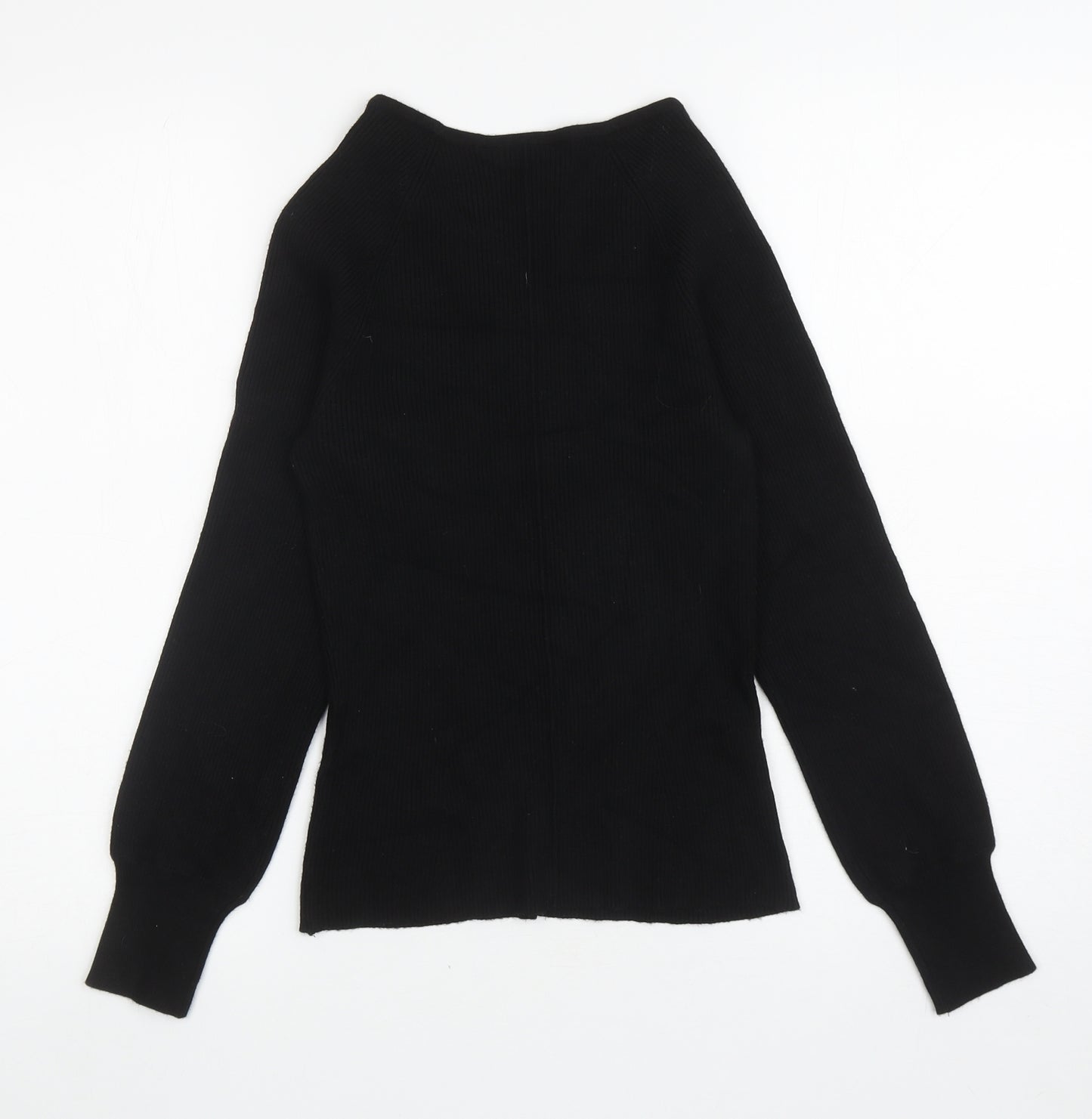 Principles Womens Black Scoop Neck Viscose Pullover Jumper Size 12