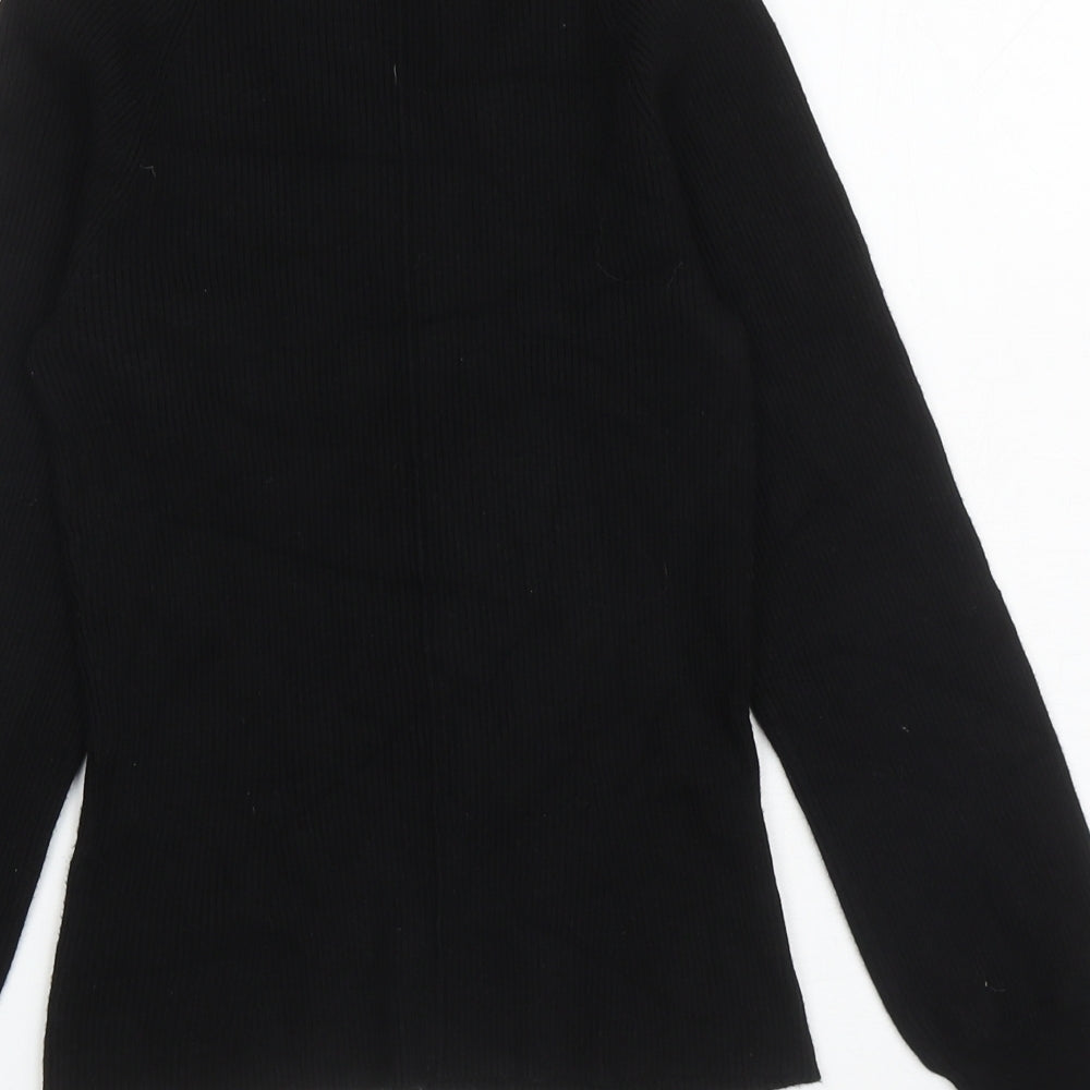 Principles Womens Black Scoop Neck Viscose Pullover Jumper Size 12