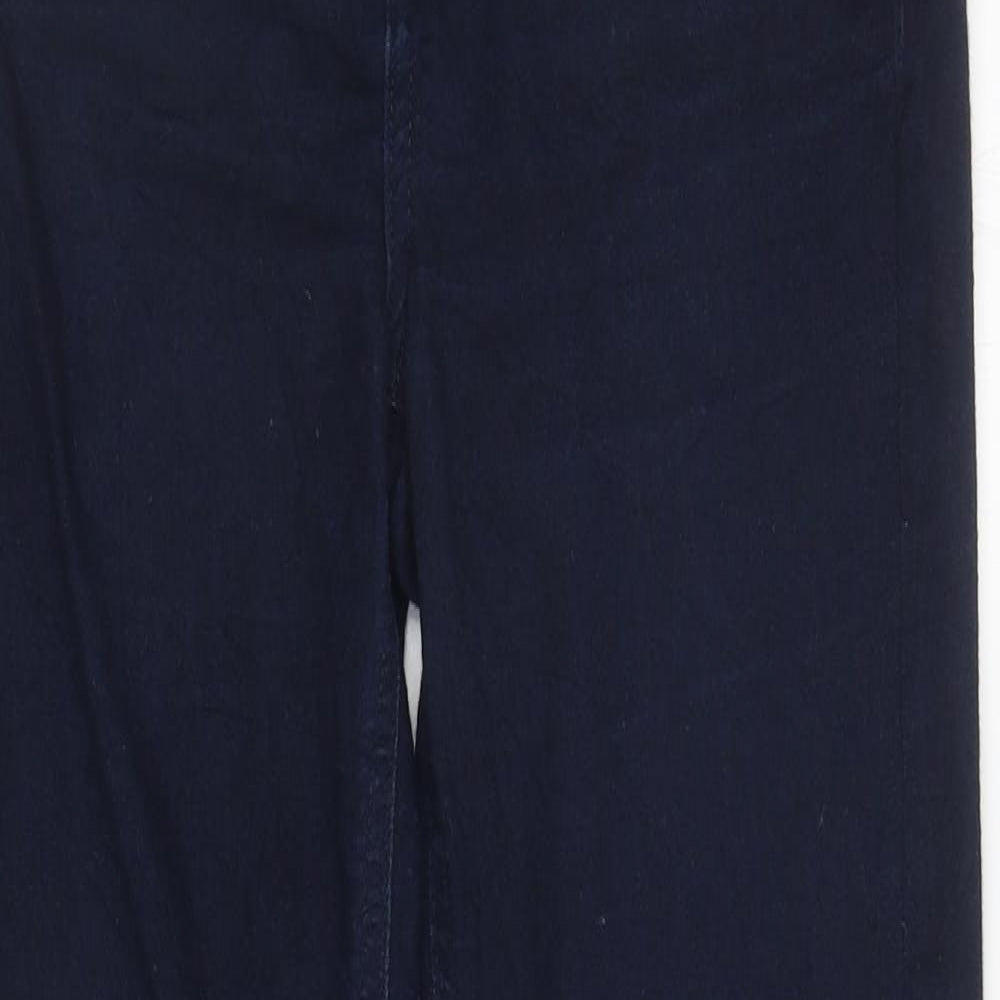Marks and Spencer Womens Blue Cotton Jegging Jeans Size 8 L29.5 in Regular Zip