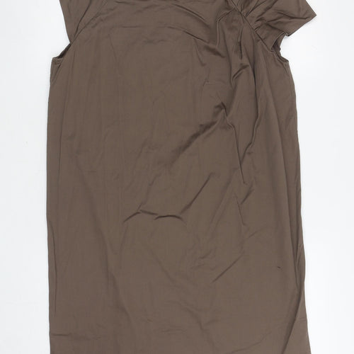 Gap Womens Brown Cotton Sheath Size M Round Neck Pullover