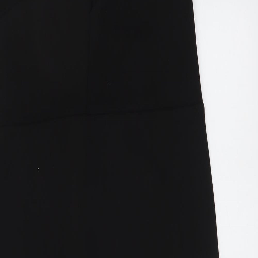 PRETTYLITTLETHING Womens Black Polyester Bodycon Size 10 One Shoulder Pullover