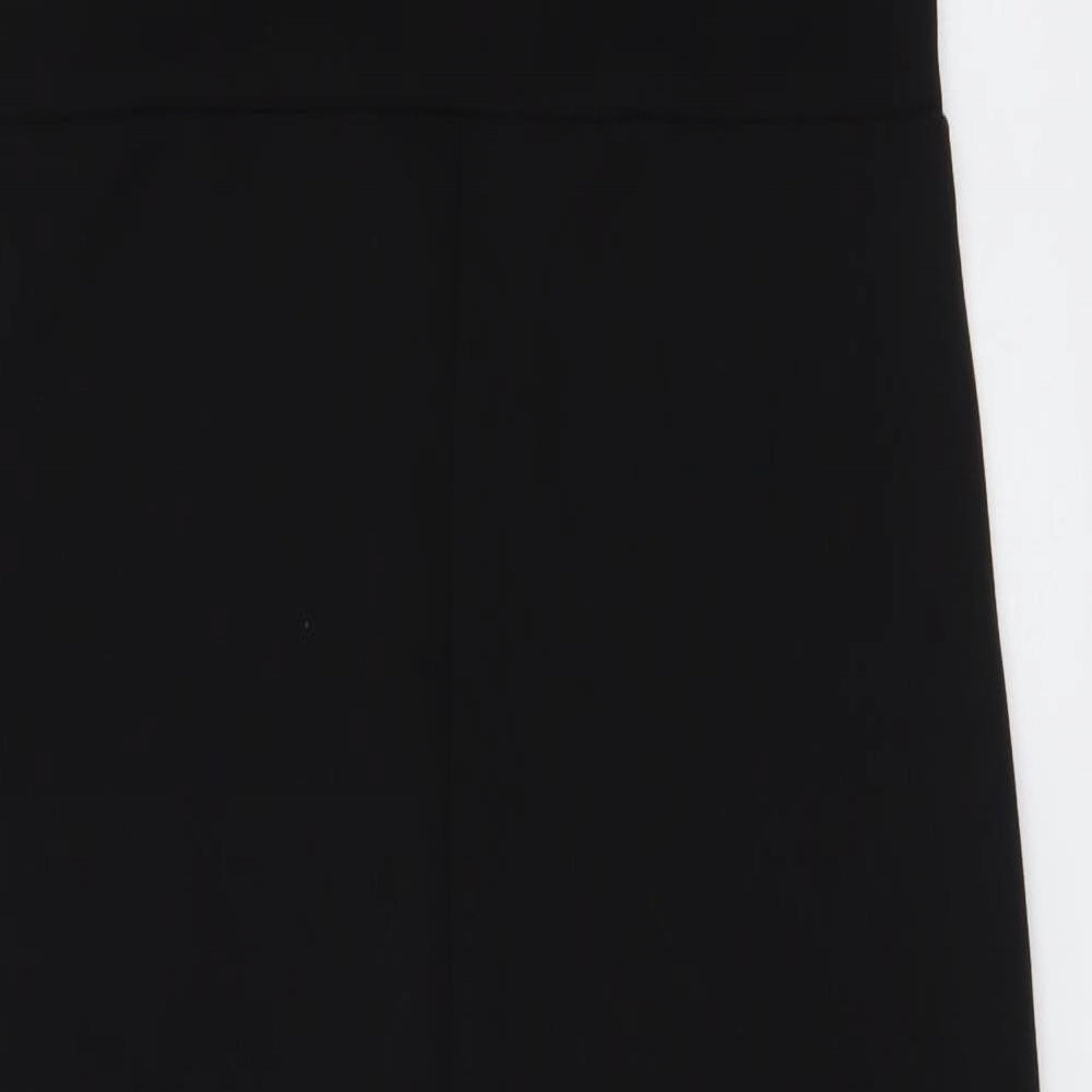 PRETTYLITTLETHING Womens Black Polyester Bodycon Size 10 One Shoulder Pullover