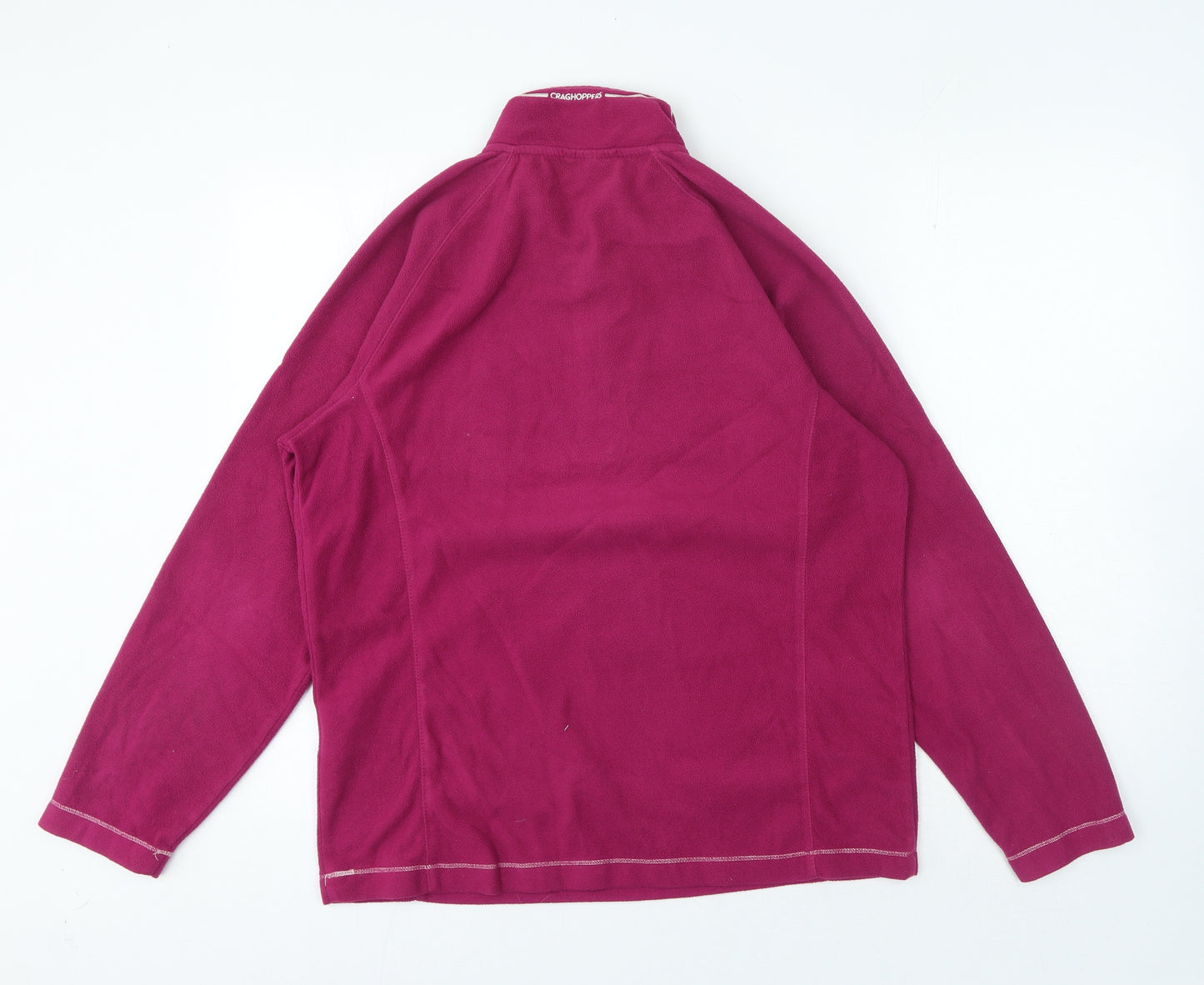 Craghoppers Womens Purple High Neck Polyester Pullover Jumper Size 14