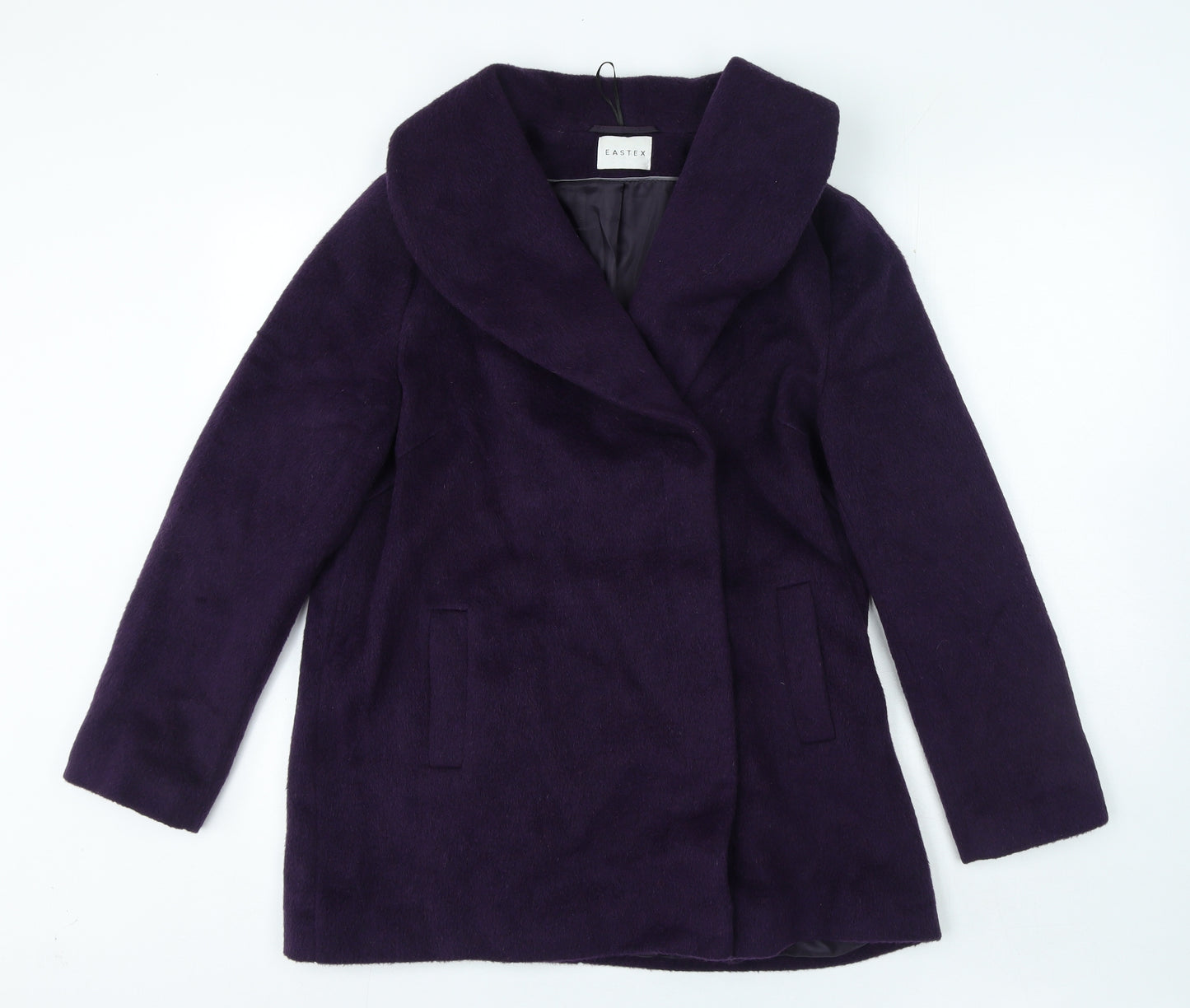 Eastex Womens Purple Overcoat Coat Size 10 Button
