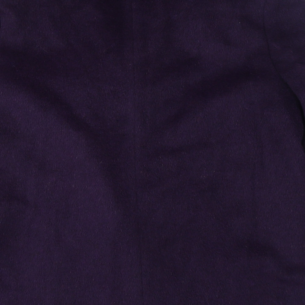Eastex Womens Purple Overcoat Coat Size 10 Button