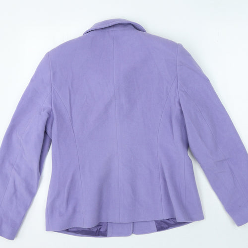 Charles Gray London Womens Purple Jacket Size 12 Button