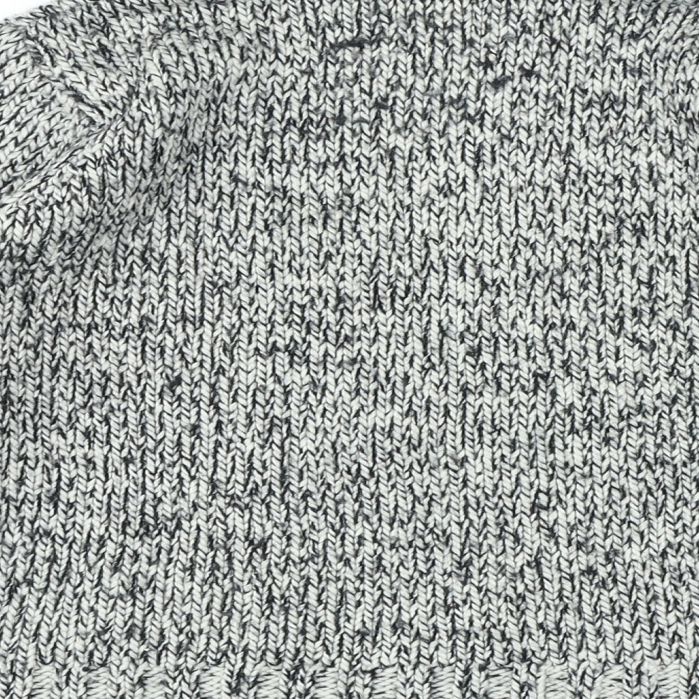 Marks and Spencer Womens Multicoloured Roll Neck Acrylic Pullover Jumper Size 10