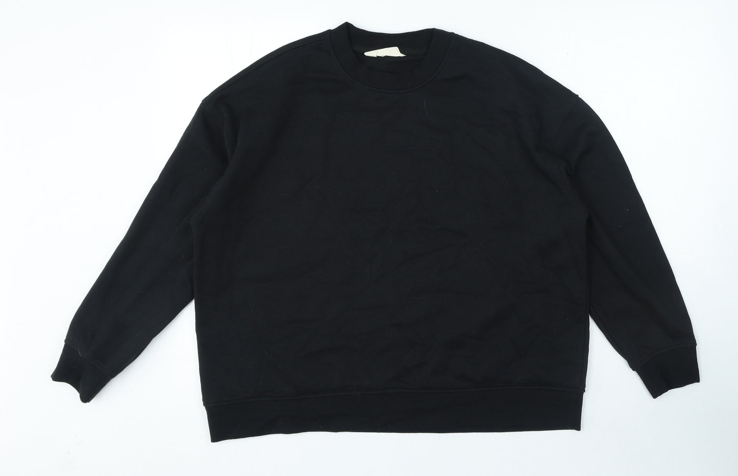 Primark Womens Black Cotton Pullover Sweatshirt Size L Pullover