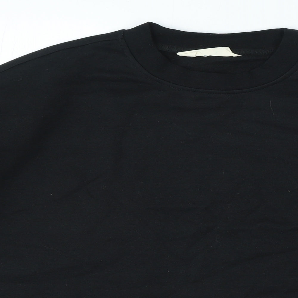Primark Womens Black Cotton Pullover Sweatshirt Size L Pullover