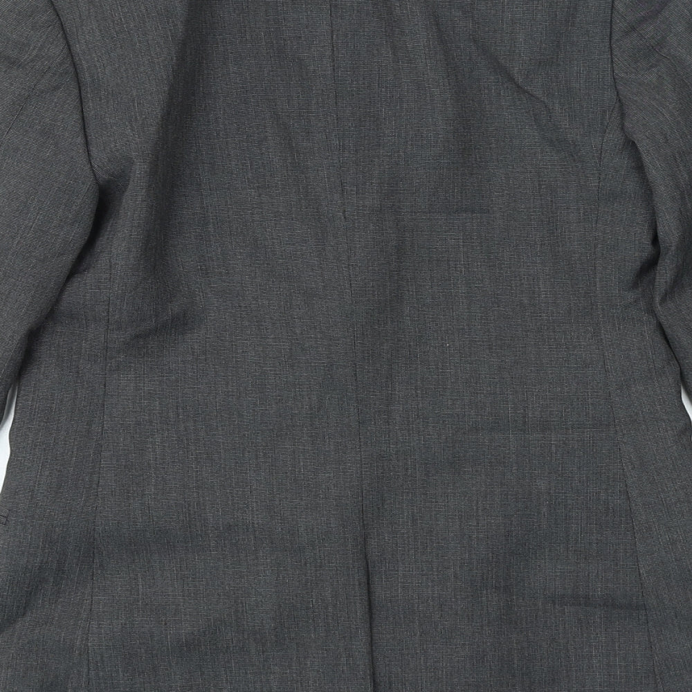 RJR.John Rocha Boys Grey Jacket Blazer Size 12 Years Button