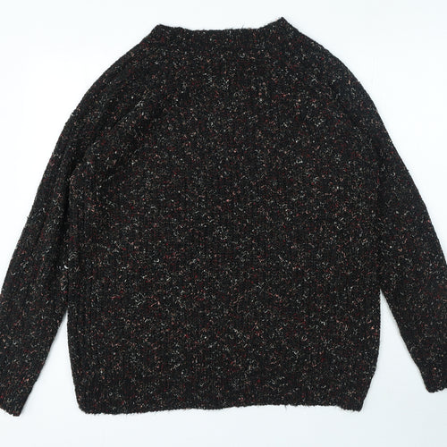 Papaya Womens Multicoloured Mock Neck Polyester Pullover Jumper Size L