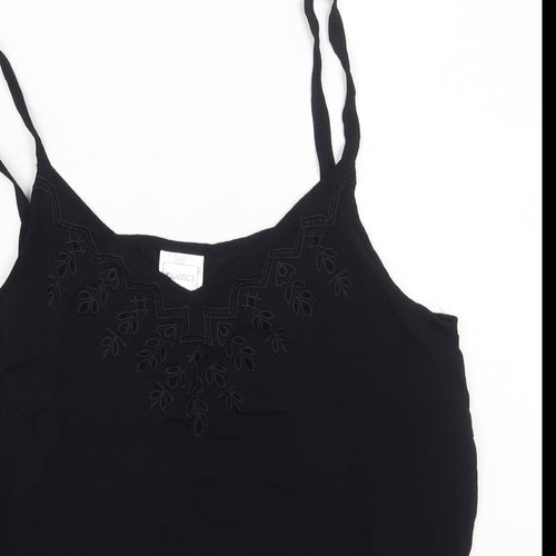 Classics Womens Black Polyester Camisole Blouse Size 18 Scoop Neck