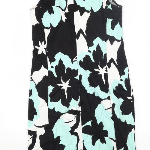 Damsel in a Dress Womens Multicoloured Floral Cotton A-Line Size 8 Round Neck Zip
