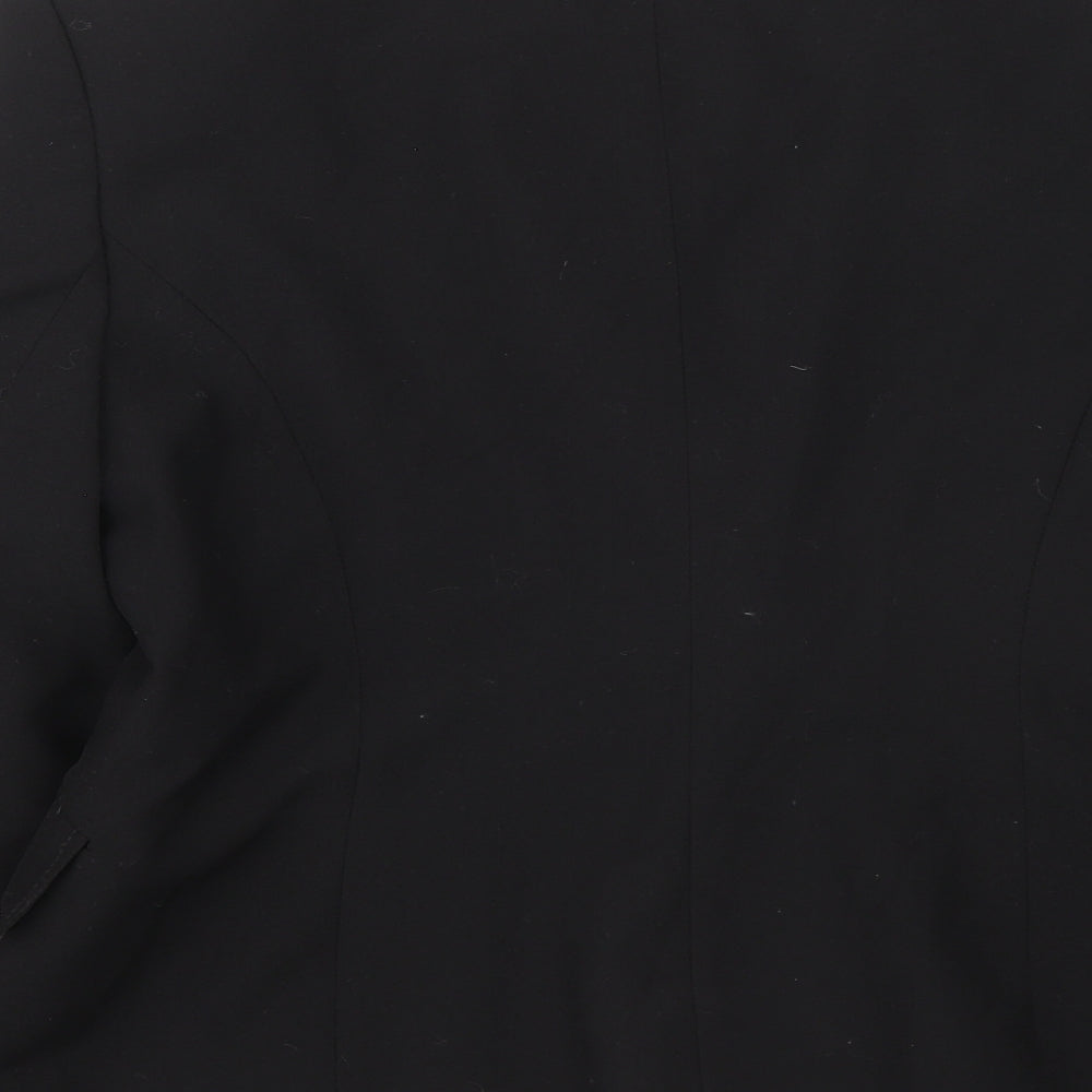 Debenhams Womens Black Jacket Blazer Size 14 Button