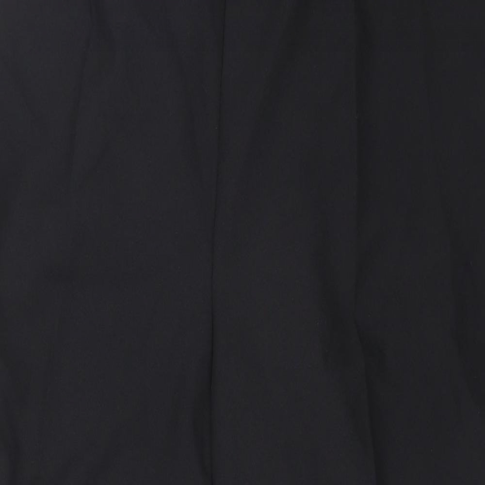 Preworn Womens Black Polyester Trousers Size 20 L36 in Regular