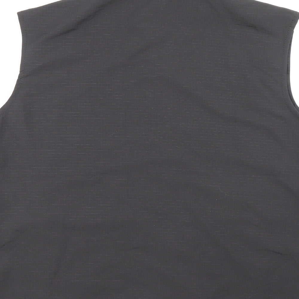 Divided by H&M Mens Grey Gilet Jacket Size S Zip