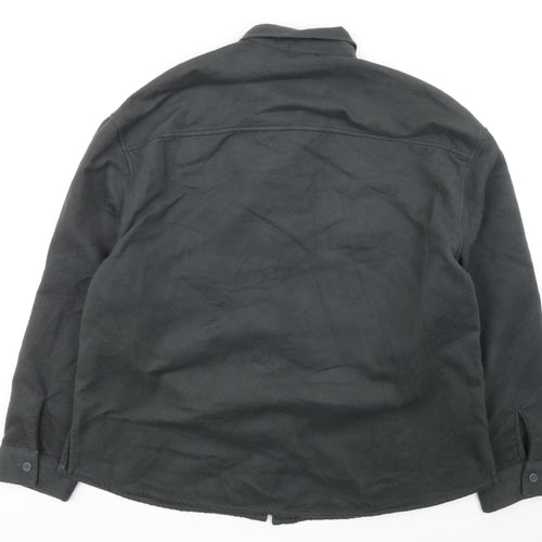 COLLUSION Womens Grey Jacket Size 8 Button