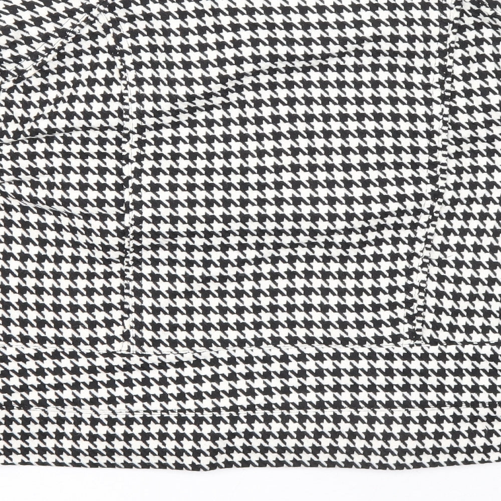 kaladescope Womens White Geometric Jacket Size 18 Zip