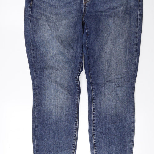 Gap Mens Blue Cotton Tapered Jeans Size 32 in L27 in Regular Zip