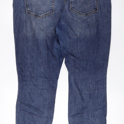 Gap Mens Blue Cotton Tapered Jeans Size 32 in L27 in Regular Zip