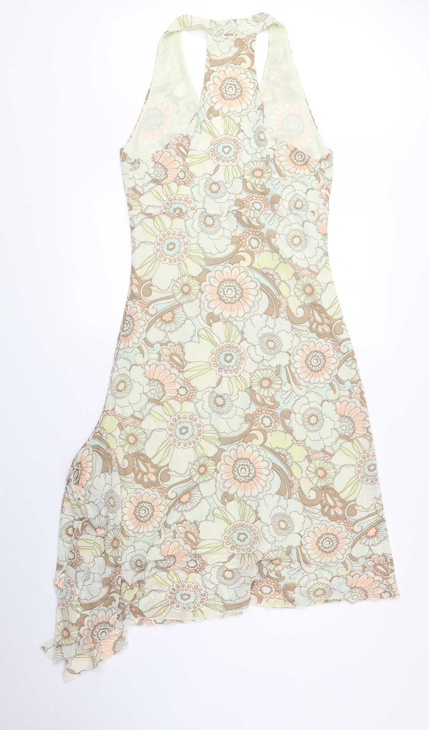 Kookai Womens Multicoloured Floral Polyester A-Line Size 12 V-Neck Pullover