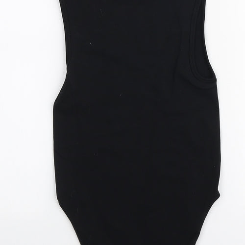 Primark Womens Black Nylon Bodysuit One-Piece Size XS Snap