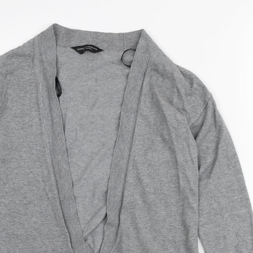 Dorothy Perkins Womens Grey V-Neck Polyamide Cardigan Jumper Size 12