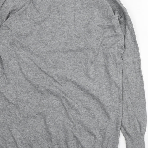 Dorothy Perkins Womens Grey V-Neck Polyamide Cardigan Jumper Size 12