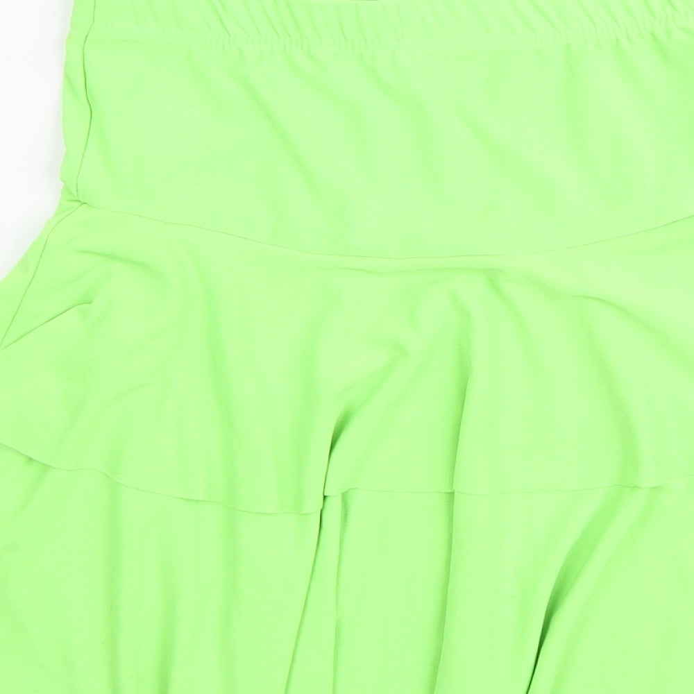 Wicked Costumes Womens Green Polyester Skater Skirt Size XS