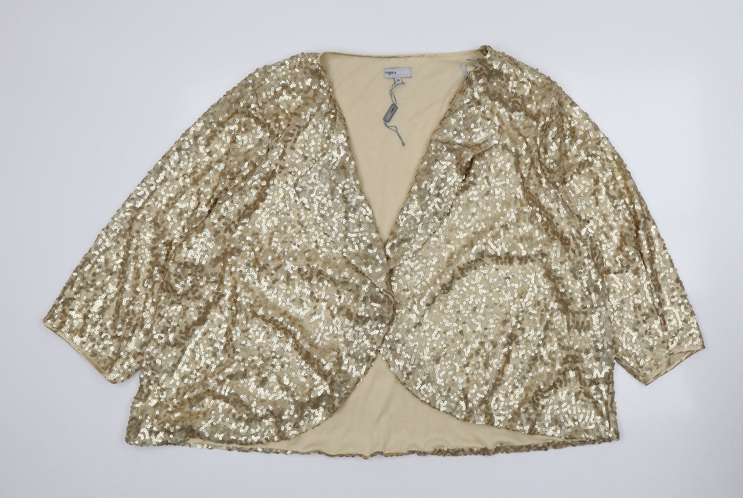 Matalan Womens Gold Jacket Blazer Size 28