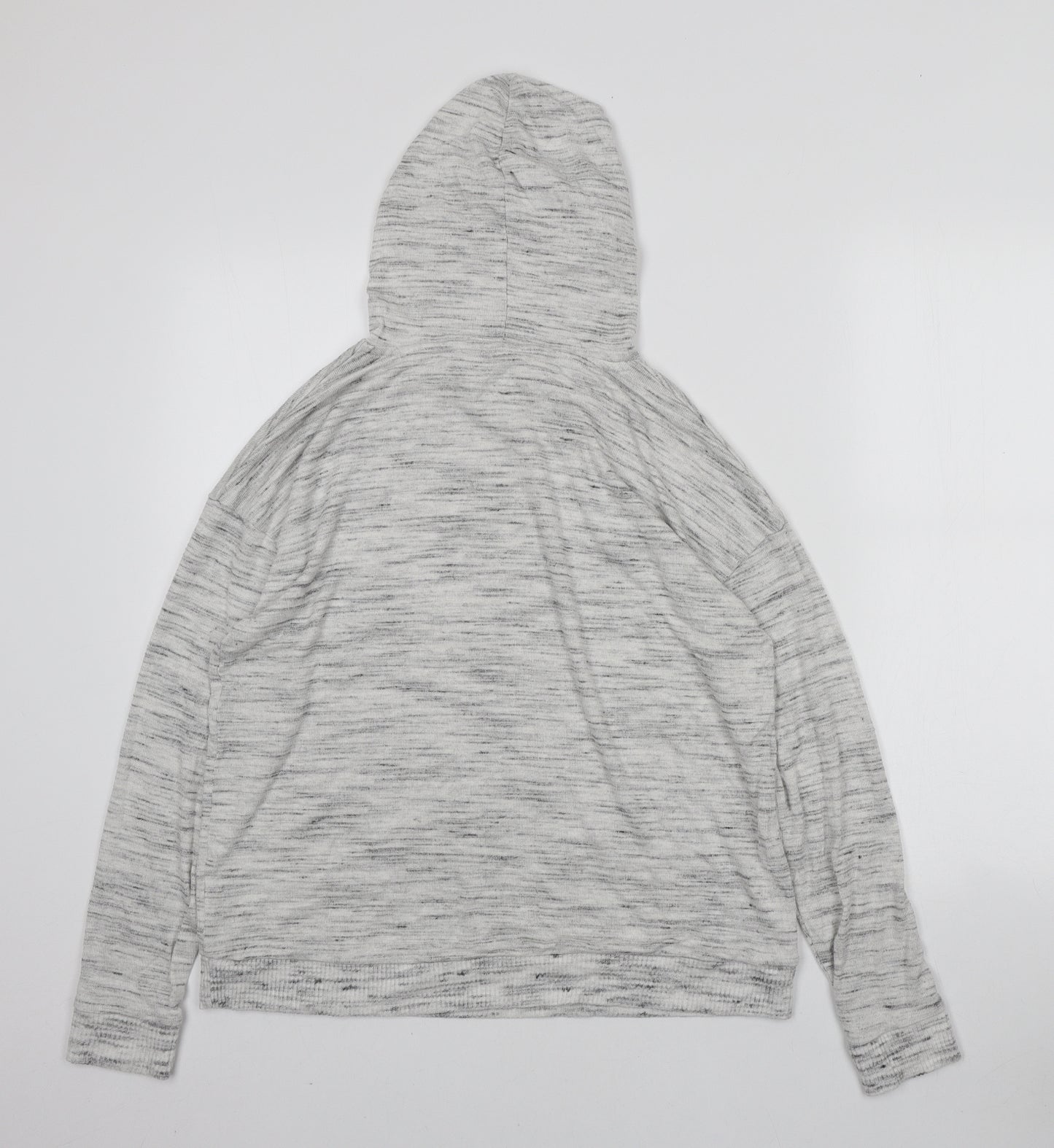 Marks and Spencer Womens Grey Polyester Pullover Hoodie Size 10 Pullover
