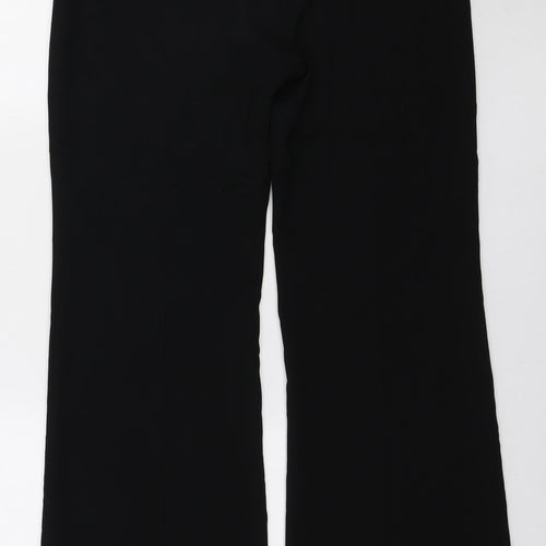 Principles Womens Black Polyester Trousers Size 10 L29 in Regular Zip