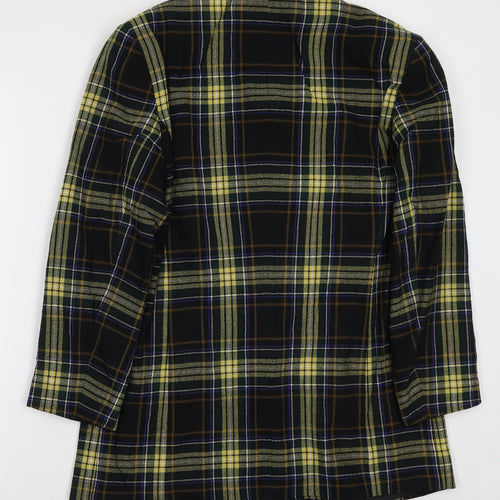 Gerry Weber Womens Black Plaid Jacket Blazer Size 10 Zip