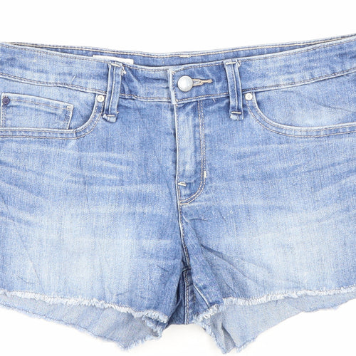 Gap Womens Blue Cotton Hot Pants Shorts Size 25 in L3 in Regular Zip