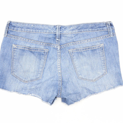 Gap Womens Blue Cotton Hot Pants Shorts Size 25 in L3 in Regular Zip