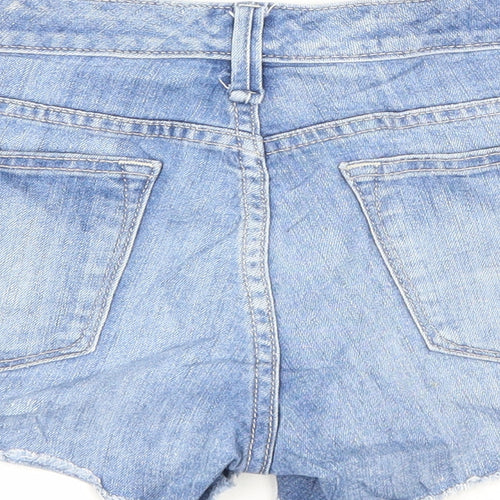 Gap Womens Blue Cotton Hot Pants Shorts Size 25 in L3 in Regular Zip