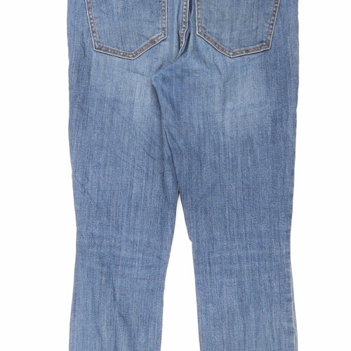Gap Womens Blue Cotton Skinny Jeans Size 32 in L26 in Regular Zip
