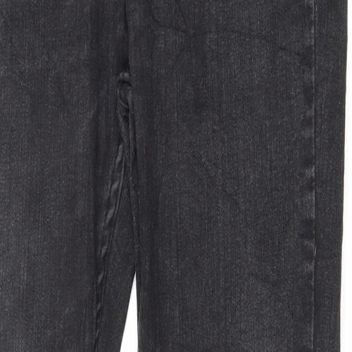 Hera Mens Black Cotton Skinny Jeans Size 30 in L29 in Regular Zip