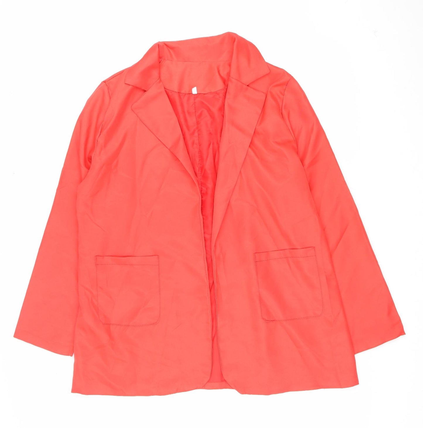 Preworn Womens Red Jacket Size XL Tie