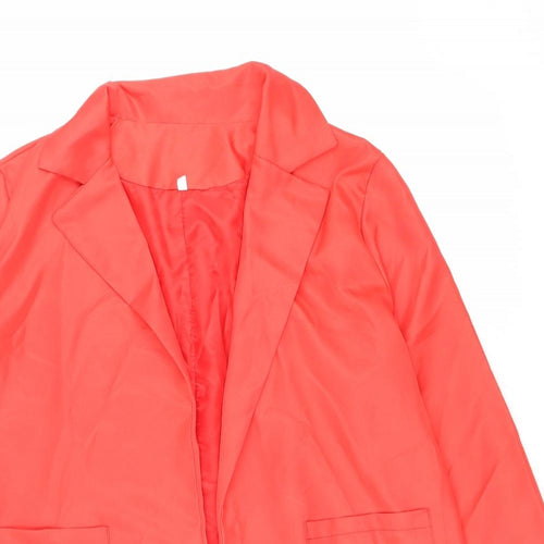 Preworn Womens Red Jacket Size XL Tie