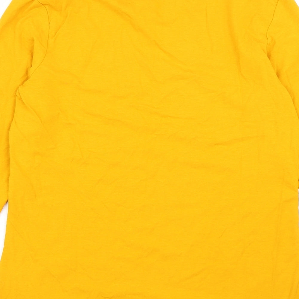 Primark Womens Orange Cotton Basic T-Shirt Size M Round Neck