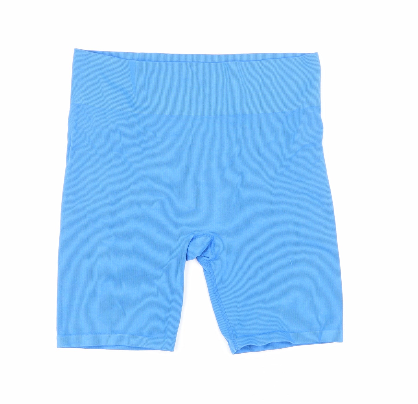 Primark Womens Blue Nylon Compression Shorts Size 20 L7 in Regular Pull On
