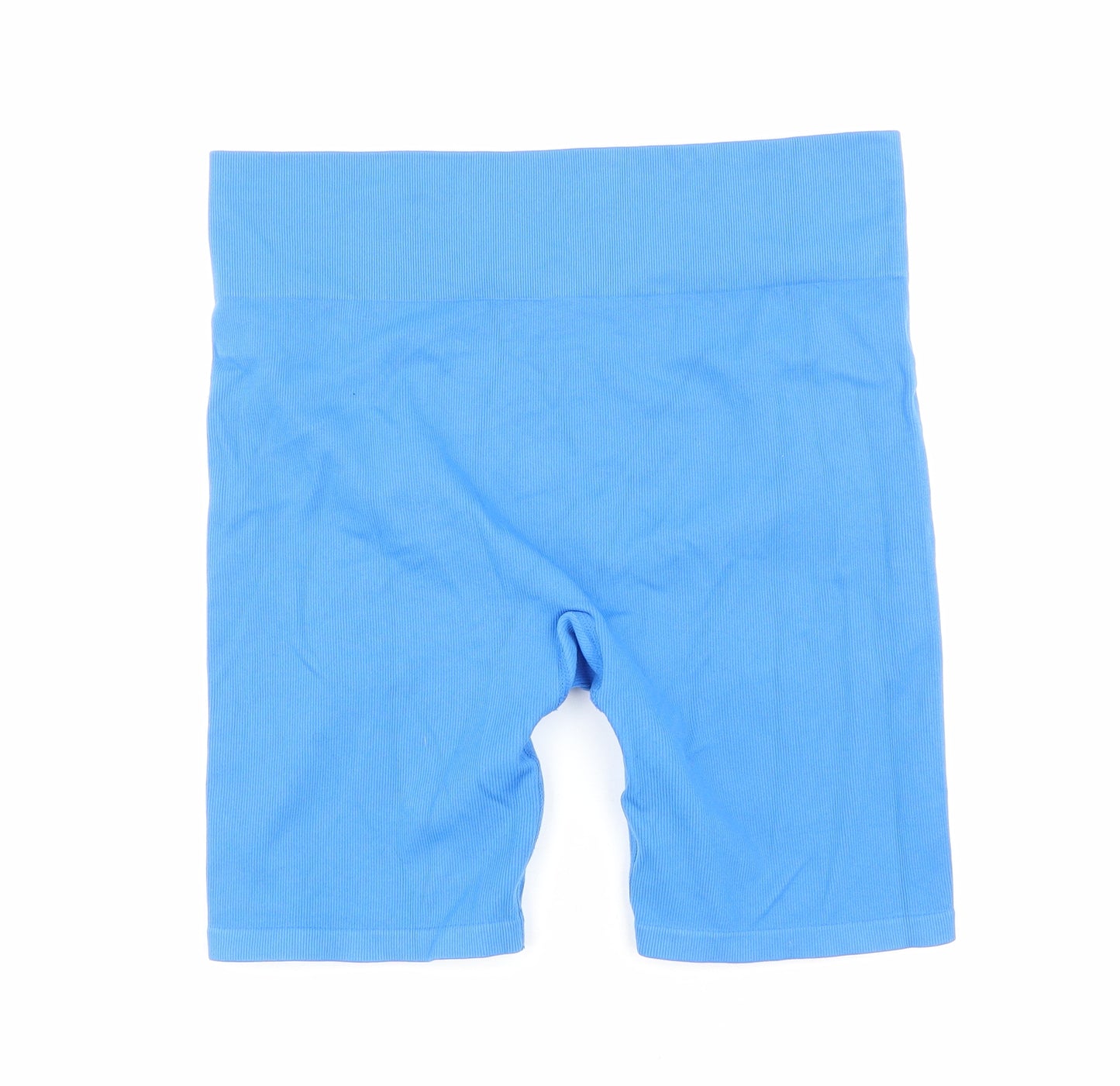 Primark Womens Blue Nylon Compression Shorts Size 20 L7 in Regular Pull On