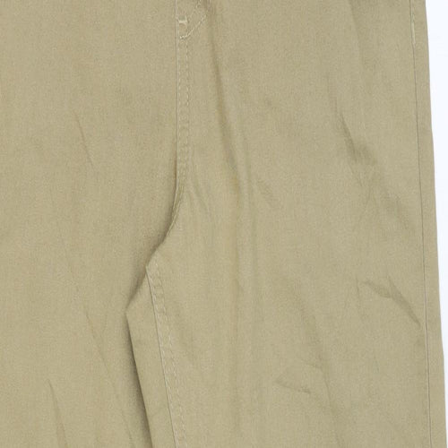 Marks and Spencer Womens Beige Cotton Jegging Trousers Size 10 L25 in Regular