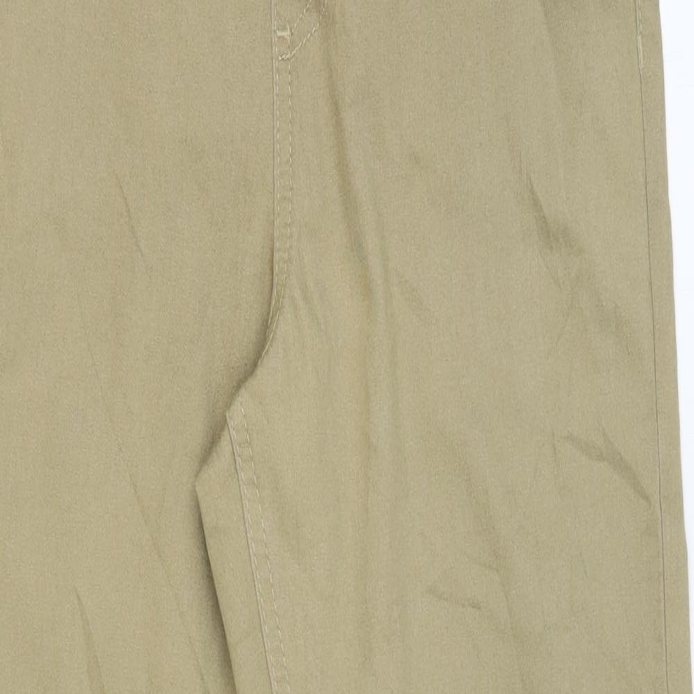 Marks and Spencer Womens Beige Cotton Jegging Trousers Size 10 L25 in Regular