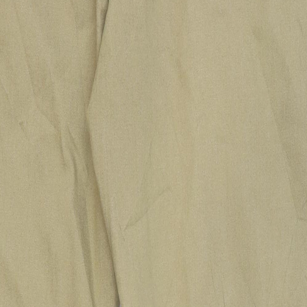 Marks and Spencer Womens Beige Cotton Jegging Trousers Size 10 L25 in Regular